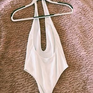 Stylish white body suit